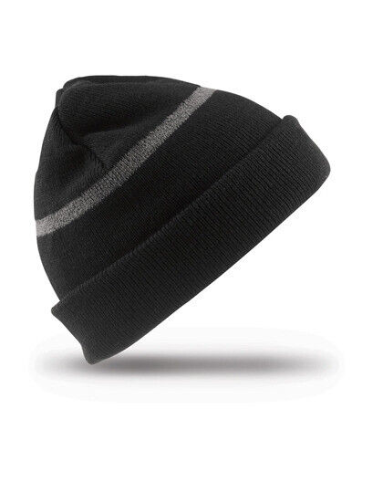 Junior Thinsulate™ Woolly Ski Hat With Reflective Band