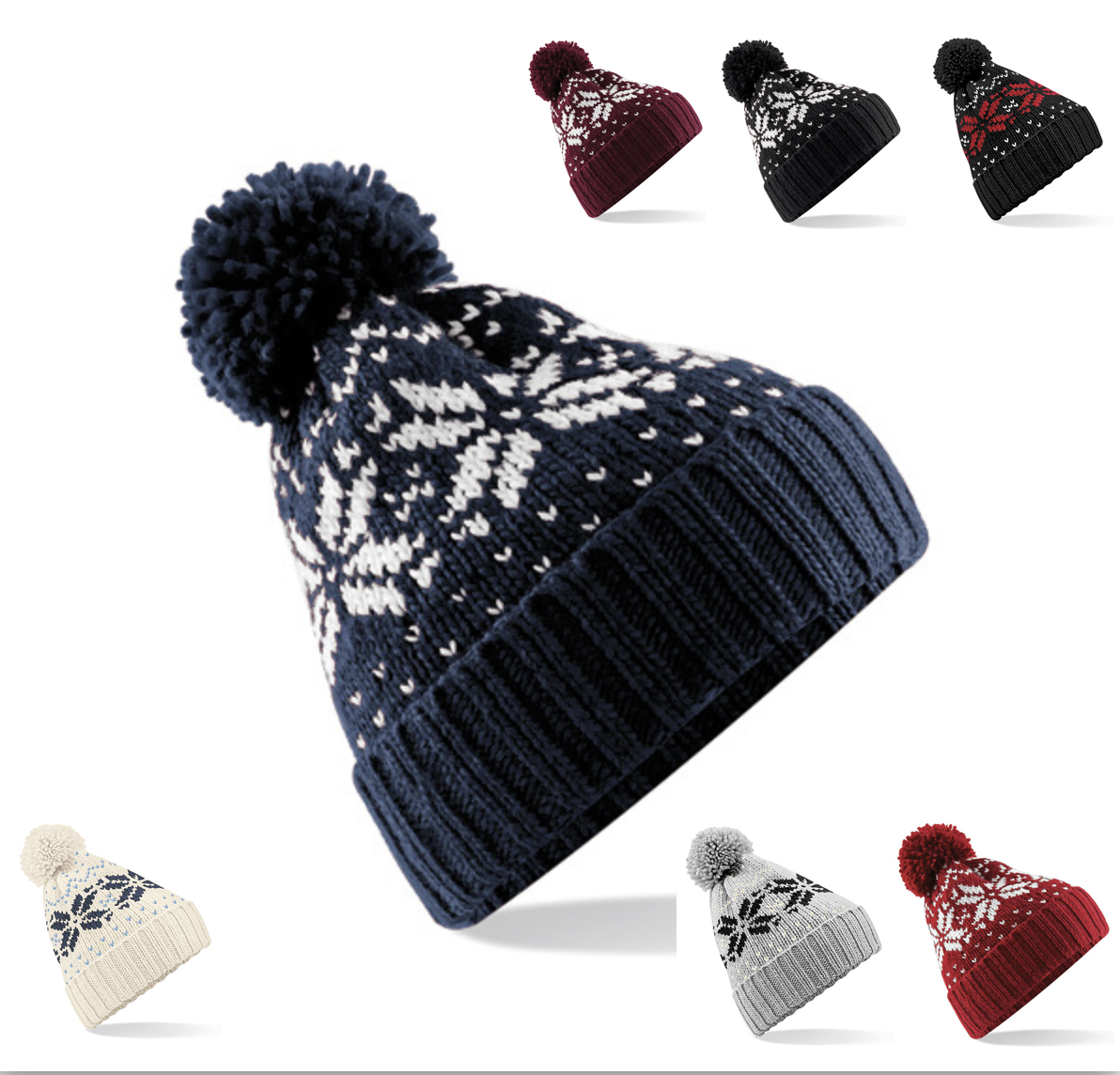 Beechfield  Fair Isle Snowstar® Mütze