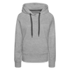 Frauen Premium Hoodie - Grau meliert